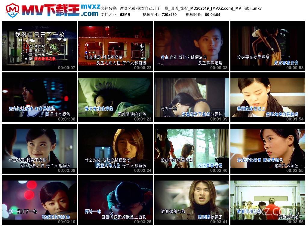 摩登兄弟-我对自己开了一枪_国语_流行_MD202519